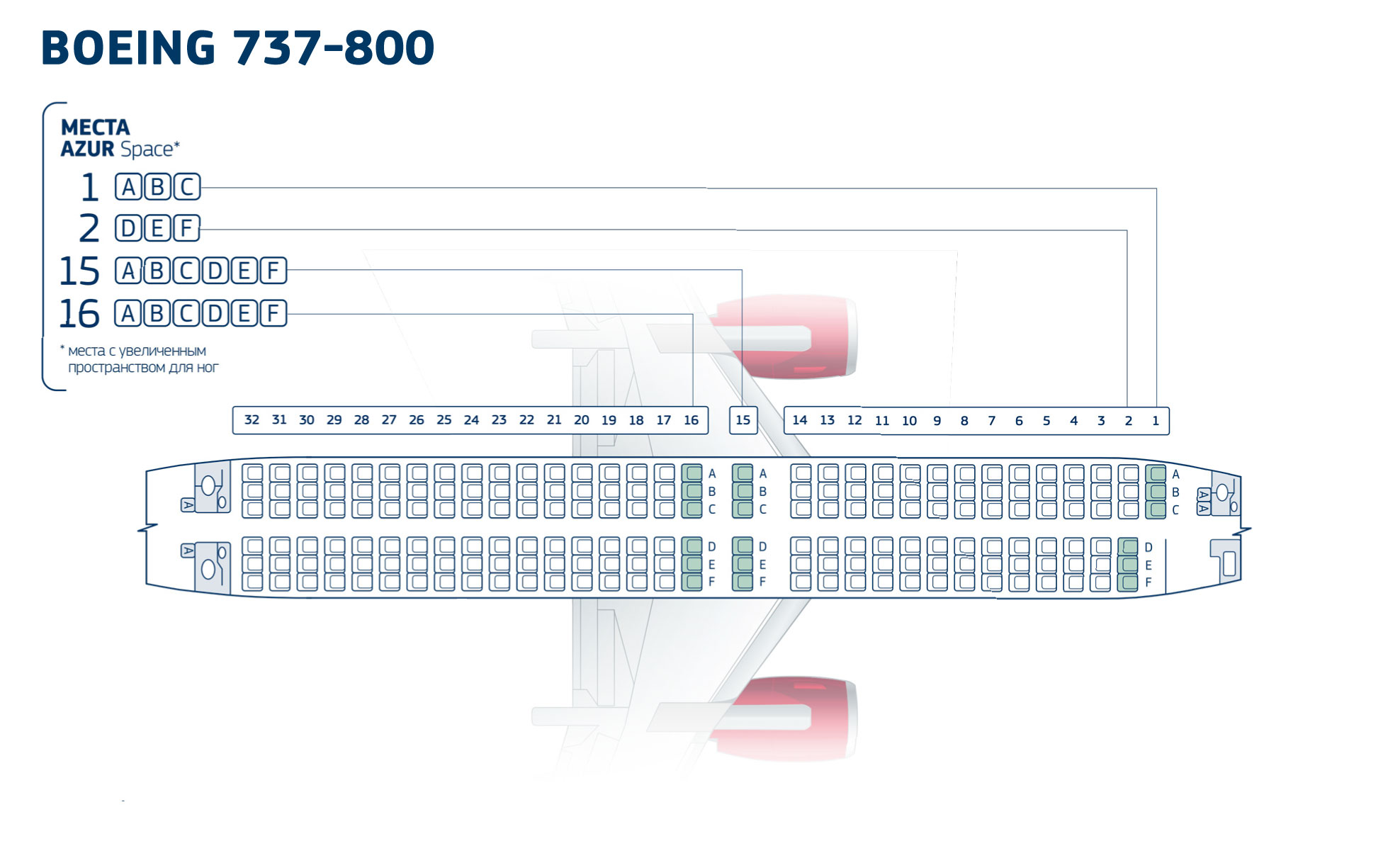ООО «АЗУР эйр», + Our Air Fleet: Boeing 737-800