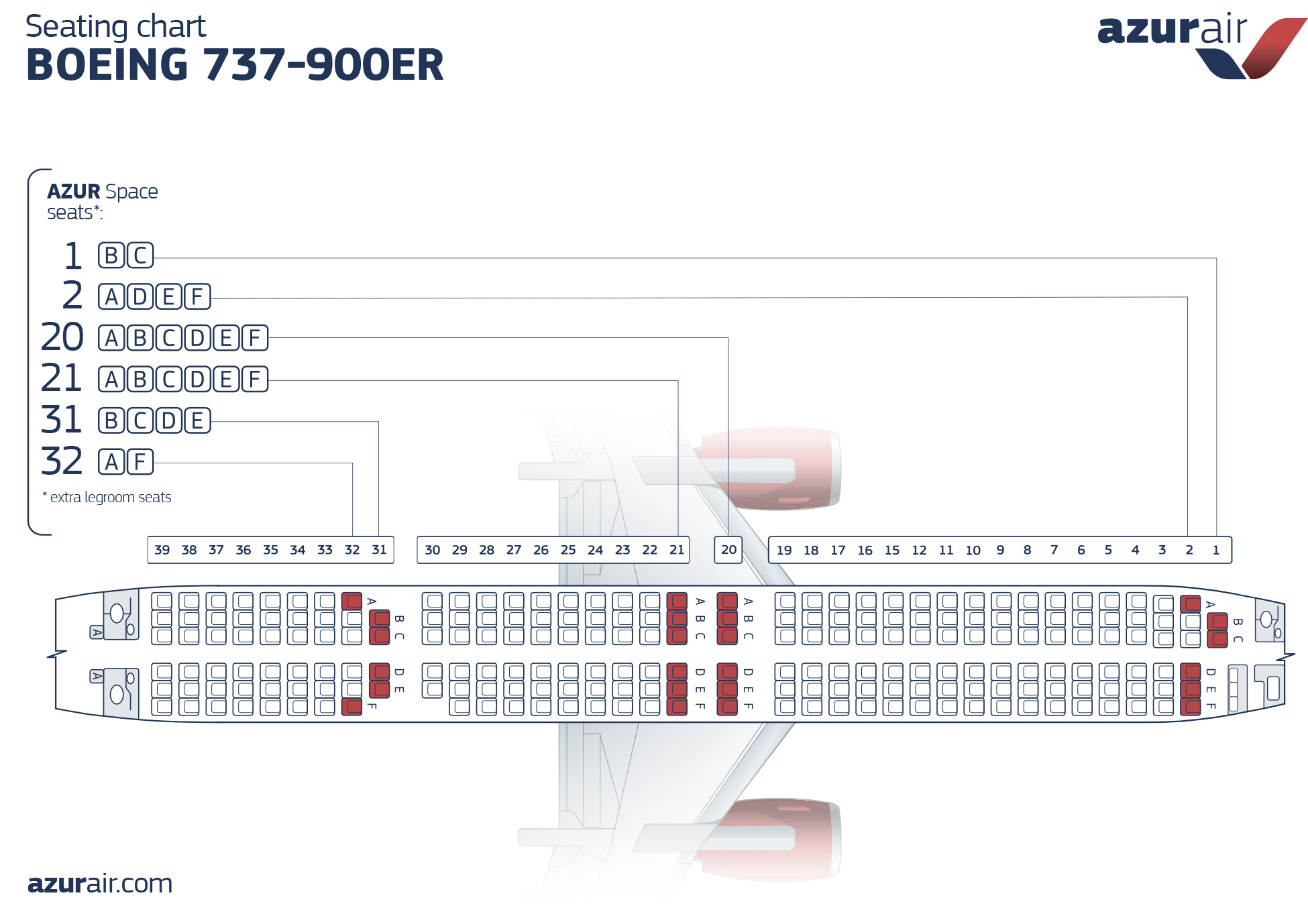 Boeing 737 900 Seating Chart