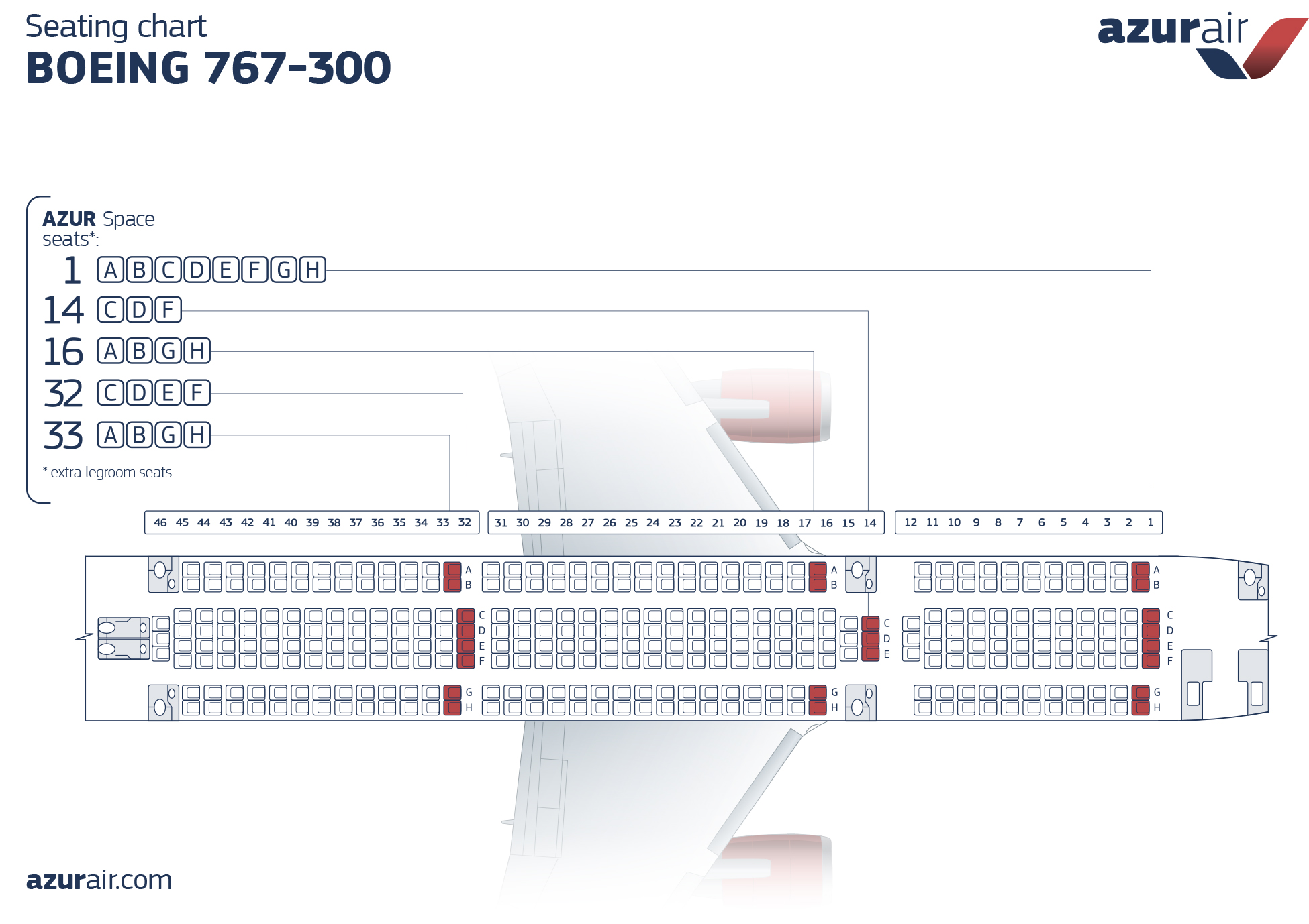 Boeing 767 400 Seating Chart