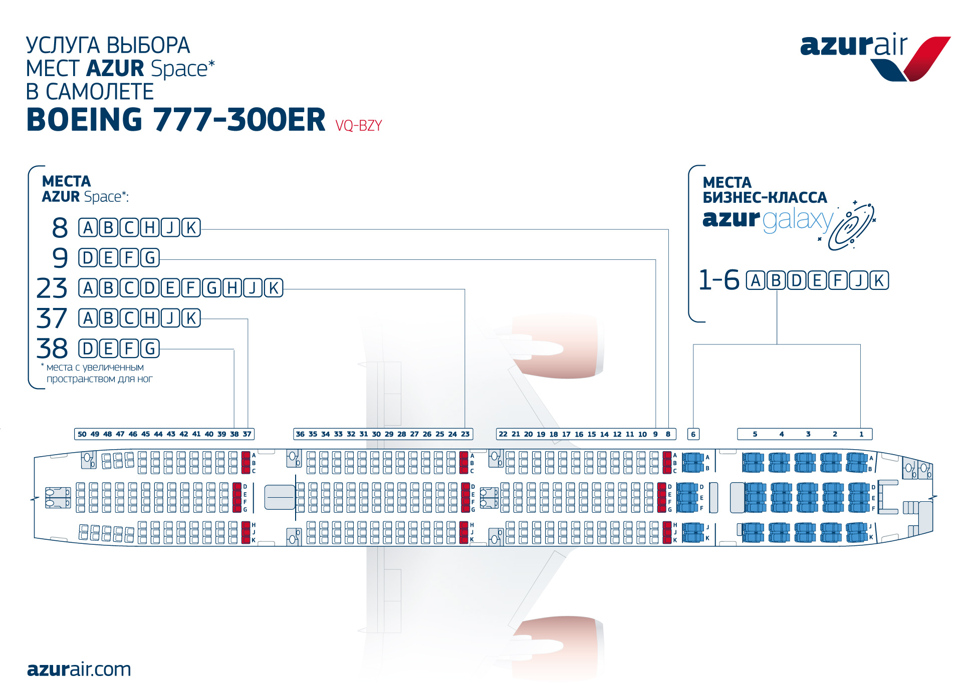 Boeing 777 расположение